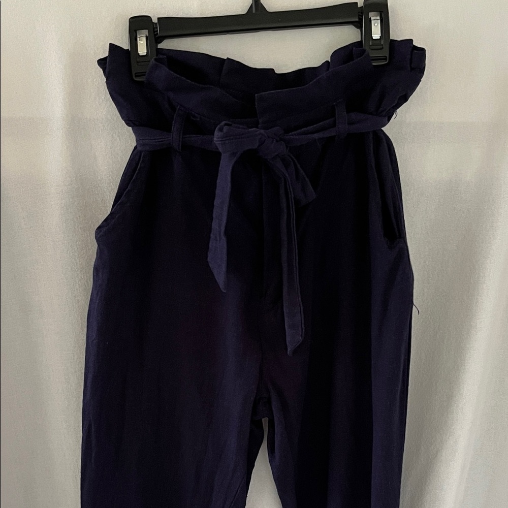 JUSTFAB linen Navy Pants
